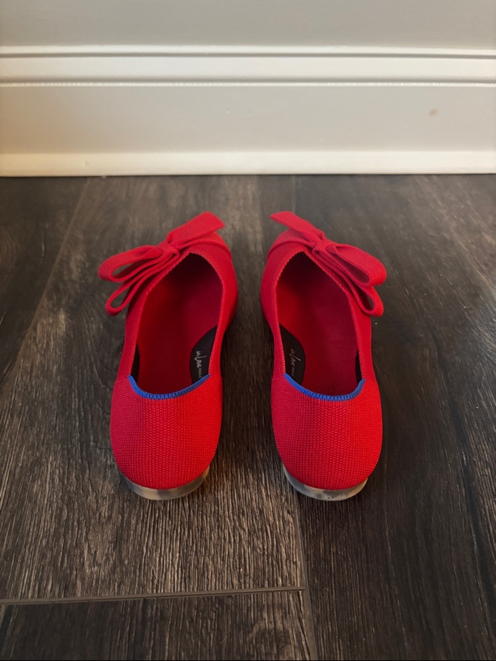 Rothy's Red Pointed Bow Flats - Picture 4 of 12